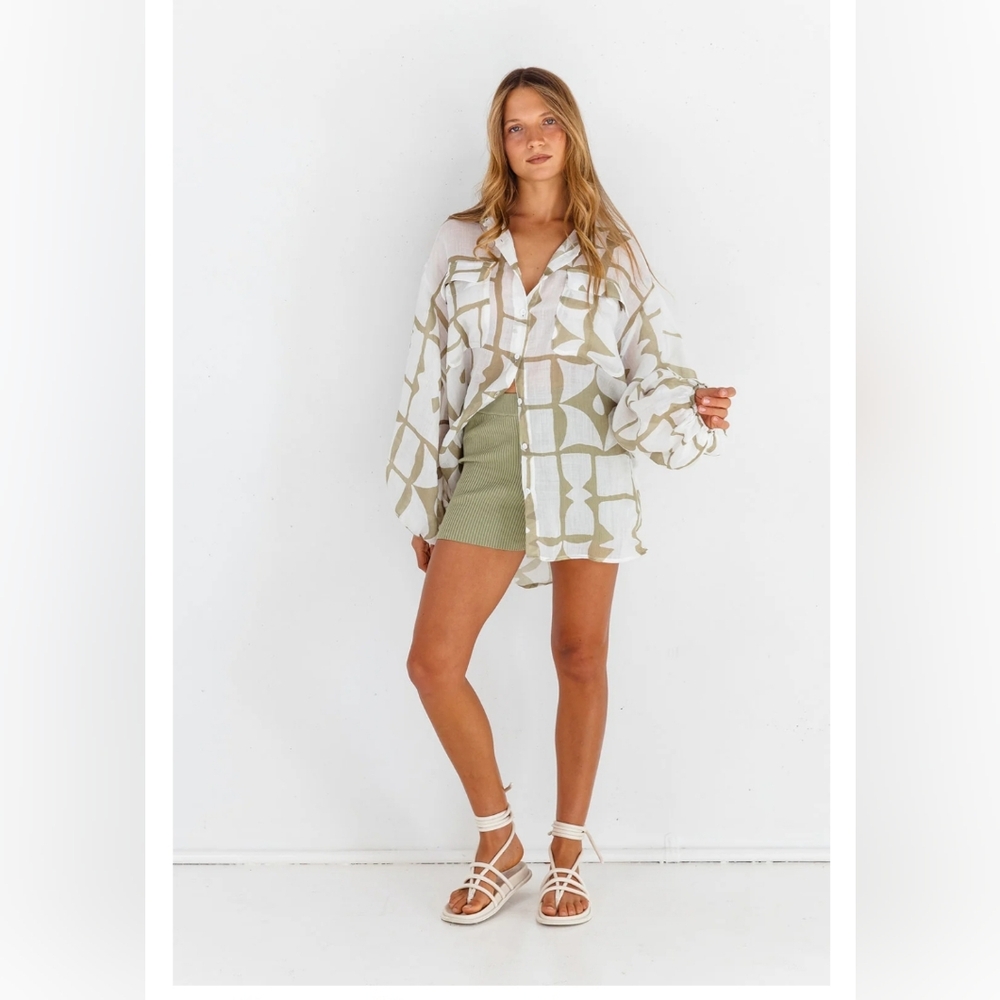 COCOWILLOW Lillian Shirt - Ionian Print